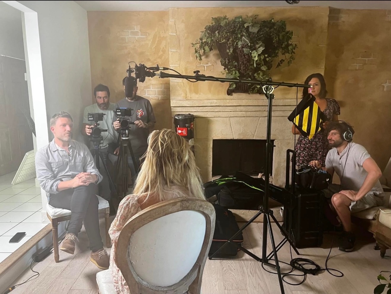 Robin LeGrand during a media interview